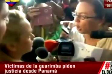 Estremecedor encuentro en Panamá entre Lilian Tintori y chavistas víctimas de protestas (Video)