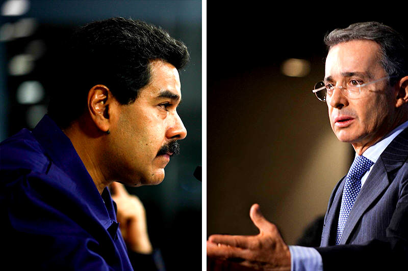 Nicolas-Maduro-Vs-Alvaro-Uribe