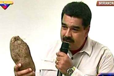 ¡VULGAR E IRRESPETUOSO! Maduro: «Le vamos a meter medio ñame a la oligarquía» (+Video)