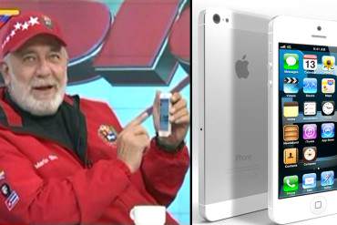 ¡DE LO MÁS CAPITALISTA! Mario Silva mostró su «humilde» y nada barato Iphone 5S en VTV (+Foto)
