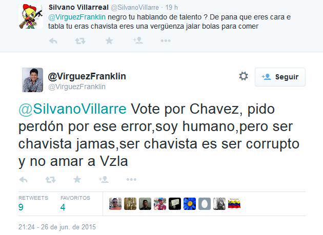 ser chavista tuit