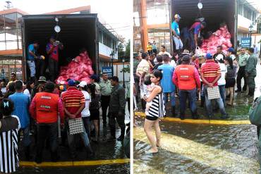 ¡MISERABLES! Militares venden la comida que se envió como ayuda a damnificados de Apure