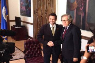 ¡MADURO Y DIOSDADO SE RETUERCEN! Luis Almagro recibió a Henrique Capriles en la OEA