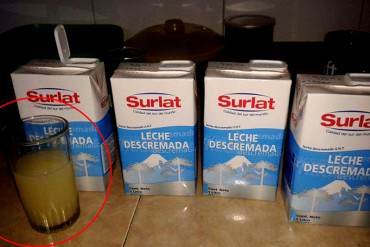 ¡GUISO AL DESCUBIERTO! Leche líquida importada (a $ 6,30) fue vendida en mal estado (+Fotos)