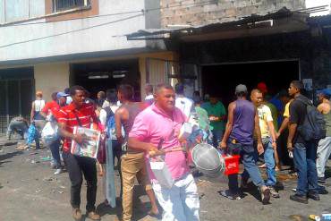 ¡UN CAOS TOTAL! Saqueo en San Félix estado Bolívar, dejó un muerto y más de 60 detenidos