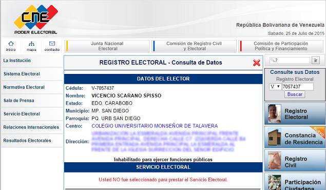 scarano registro electoral