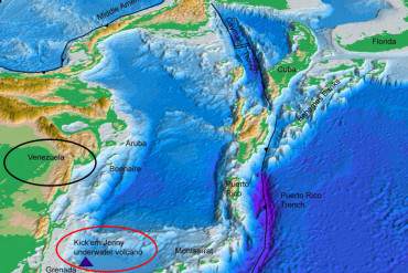 ¡URGENTE! Advierten de posible tsunami en Mar Caribe por erupción submarina en próximas 24h