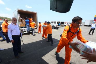 ¡NUESTRA GENTE EN COLAS Y…! Maduro envía 2 toneladas de alimentos y medicinas a Dominica