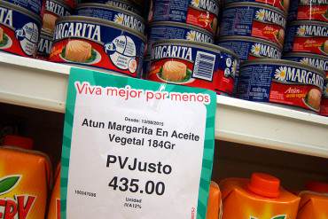 ¡DE INFARTO! Continúan saliendo los precios sustos: El atún aumentó casi 50% en una semana