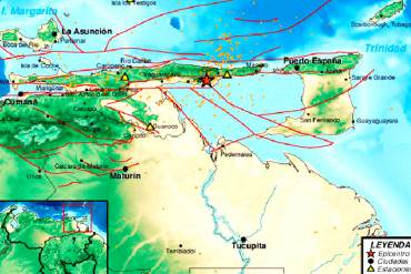 ¡LA TIERRA TIEMBLA! Sismo de 4.1 se registró en Sucre, a 15 kilómetros al suroeste de Guiria