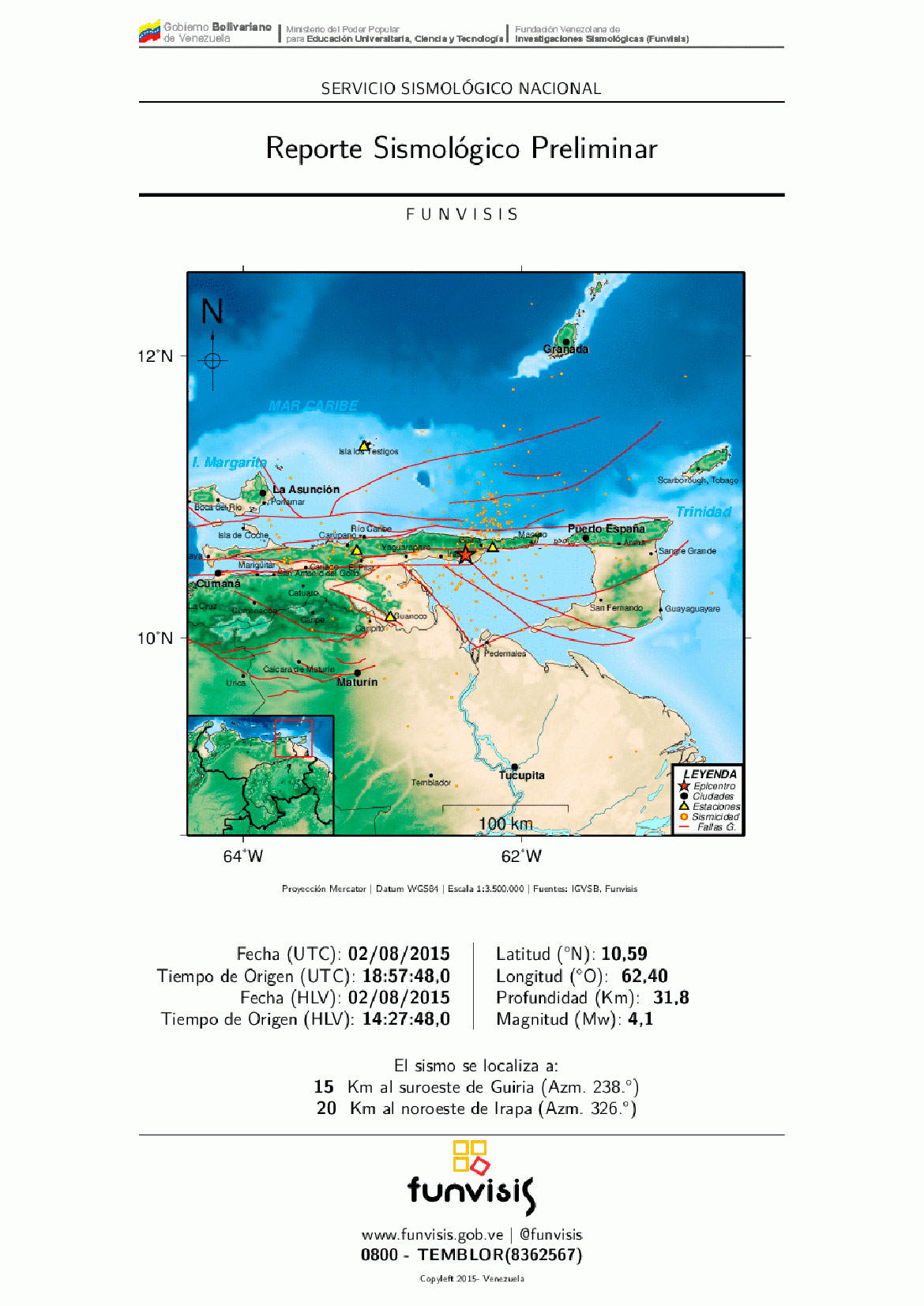 temblor en SUCRE