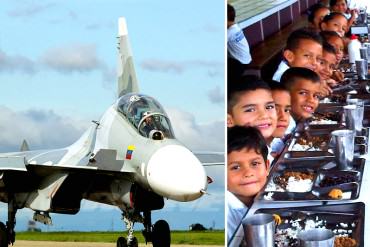 ¡LA DOBLE MORAL! Gobierno compra 12 Sukhoi mientras aún hay niños sin útiles escolares