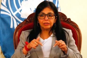 ¡ESTALLÓ! Delcy Rodríguez: La ONU ha cometido el peor error al avalar la Ley de Amnistía
