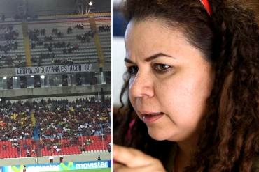 ¡LOS ROJOS YA DELIRAN! Según Iris Varela, la Vinotinto perdió por culpa de Leopoldo (+Foto)