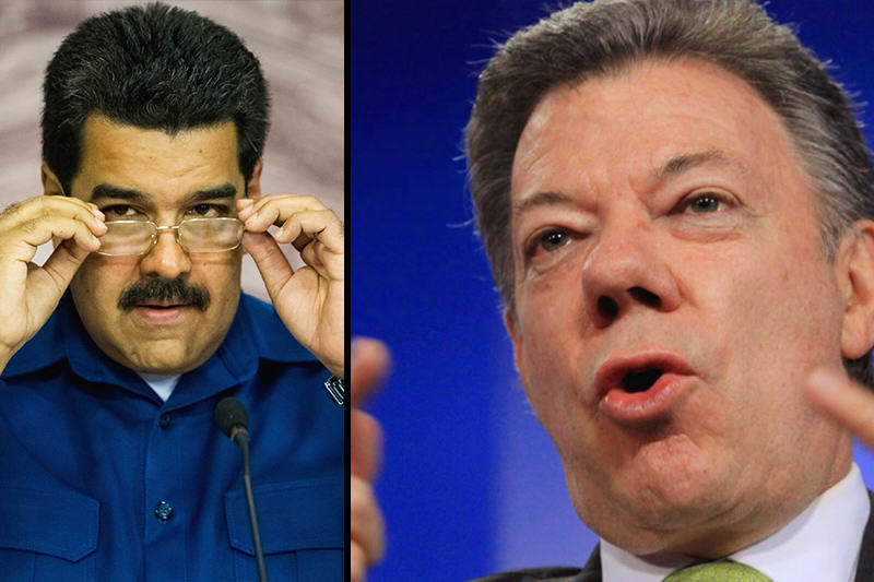 Nicolas-Maduro-Juan-Manuel-Santos-Colombia