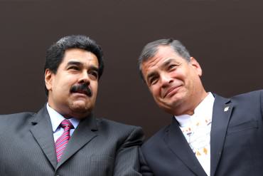 ¡IMPERDIBLE! La pesada broma de Rafael Correa por el sobrepeso y «chuleo» de Maduro (+Video)