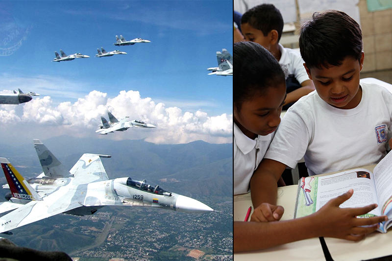 aviones-sukhoi-niños-escuela-colegio