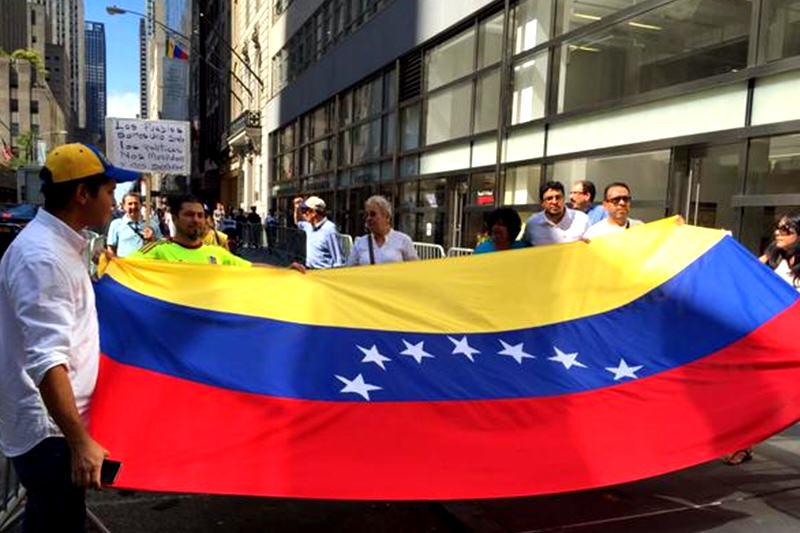 Concentración de venezolanos en New York.