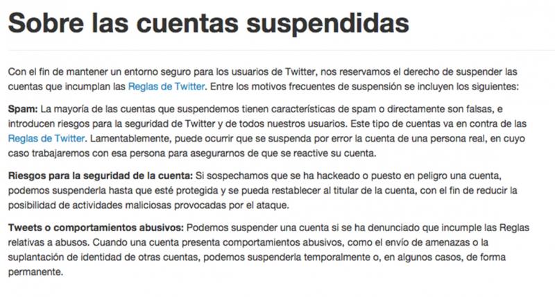 cuenta suspendida twitter 2