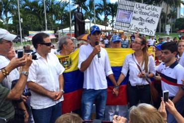 ¡LA LUCHA CONTINÚA! Tras huir de Venezuela, Marco Coello marchó en EE.UU. por la libertad