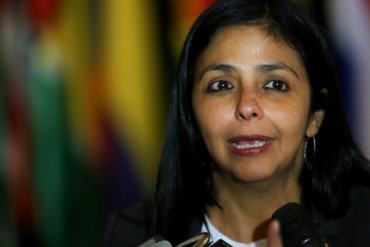 ¡CINISMO! Delcy Rodríguez: «Con relación Cuba-Venezuela hemos llevado progreso a otros pueblos»