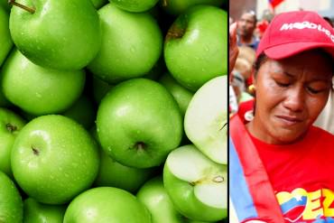 ¡ASÍ DE INSÓLITO! Venezuela, el país donde 1 kilo de manzana equivale a 40% del sueldo mínimo