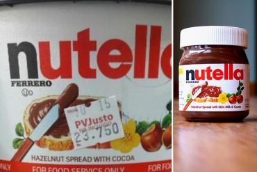 ¡LOCURA! La Nutella volvió con nuevo precio «susto»: Ahora cuesta Bs. 23.750 (3 sueldos mínimos)