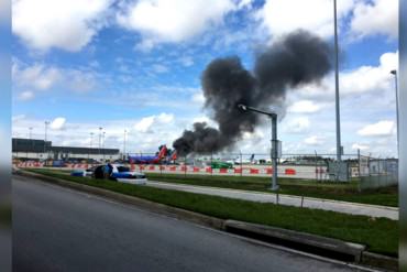 ¡ENTÉRATE! 21 personas hospitalizadas por incendio de avión que partía de Fort Lauderdale