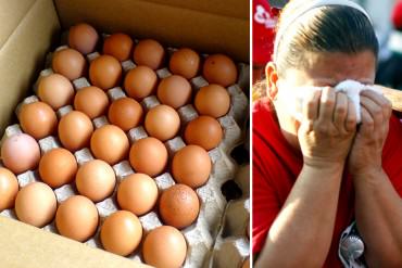 ¡PARA LLORAR! El escandaloso precio de un cartón de huevos en Táchira que enloqueció las redes