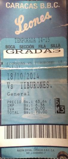 precios entradas leones del caracas beisbol 2