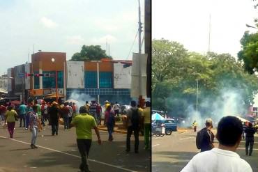 ¡ABUSIVO! Con «gas del bueno» y perdigones dispersaron protesta de profesores en Barinas