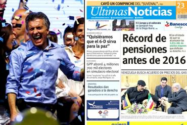 ¡VERGONZOSO! Medios en el país no informaron sobre triunfo de Macri y fin de la «era Kirchner»