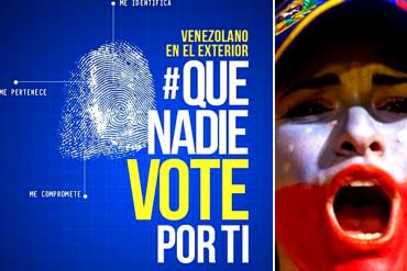 ¡QUE NADIE VOTE POR TI! Abren registro de venezolanos en el exterior para evitar voto fraudulento