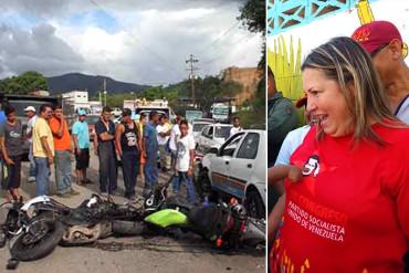 ¡URGENTE! Alcaldesa oficialista se encuentra en estado de gravedad tras sufrir accidente de tránsito