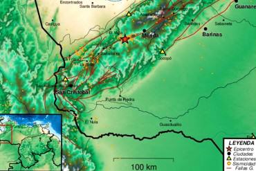 ¡ATENTOS! Se reportó un nuevo sismo de magnitud 4.1 en El Vigía la mañana de este lunes