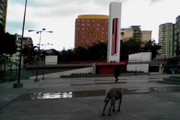 ¡FUERA DE CONTROL! A punta de pistola colectivos invadieron edificio en la capital venezolana