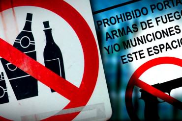 ¡DEBES SABERLO! Ley seca y prohibición de porte de armas va del viernes 4D hasta el lunes 7D