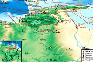 ¡ENTÉRATE! Fuerte sismo de magnitud 4,2 se registró hoy en Cariaco, estado Sucre a las 7:20