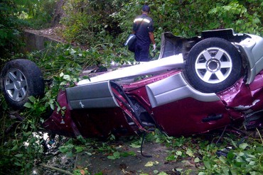 ¡FATAL! Intentaron escapar de delincuentes y murieron al caer por un barranco en Charallave