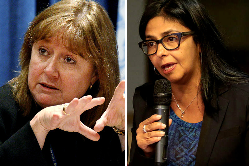 Canciller-Argentina-Susana-Malcorra-vs-Delcy-Rodríguez