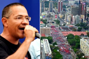 ¡SIN GENTE NI MORAL! «No nos dejen solos», rogó Ernesto Villegas en la tarima junto a Maduro