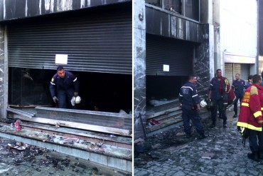 ¡HAMPA SIN DESCANSO! Roban e incendian zapatería en el centro de Caracas y en plena navidad