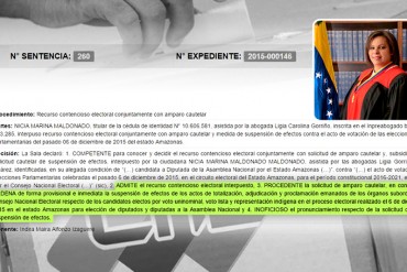 ¡GOLPE DE ESTADO! Sala Electoral del TSJ suspende proclamación de diputados de Amazonas