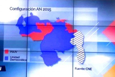 ¡SE TIÑE DE AZUL! Así quedó el mapa de Venezuela tras la contundente victoria de la oposición