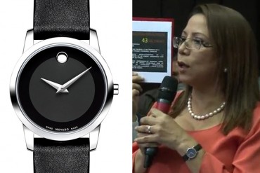 ¡LUJO DE ENCHUFADOS! Los carísimos relojes que lucieron Tania Díaz y Héctor Rodríguez en la AN