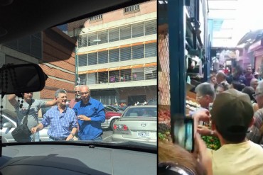 ¡ATENCIÓN! Denuncian supuestas agreciones contra Ramos Allup en Mercado de Quinta Crespo