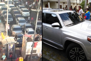 ¿EMERGENCIA ECONÓMICA? El desfile de camionetas lujosas de los ministros en su llegada a la AN