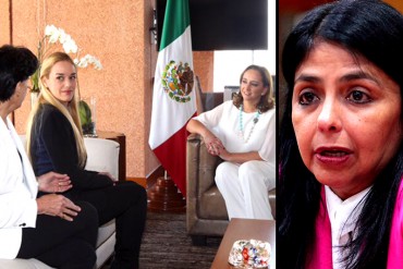 ¡ENTÉRATE! Canciller mexicana recibió y apoyó a Lilian Tintori y Delcy Rodríguez pierde el control