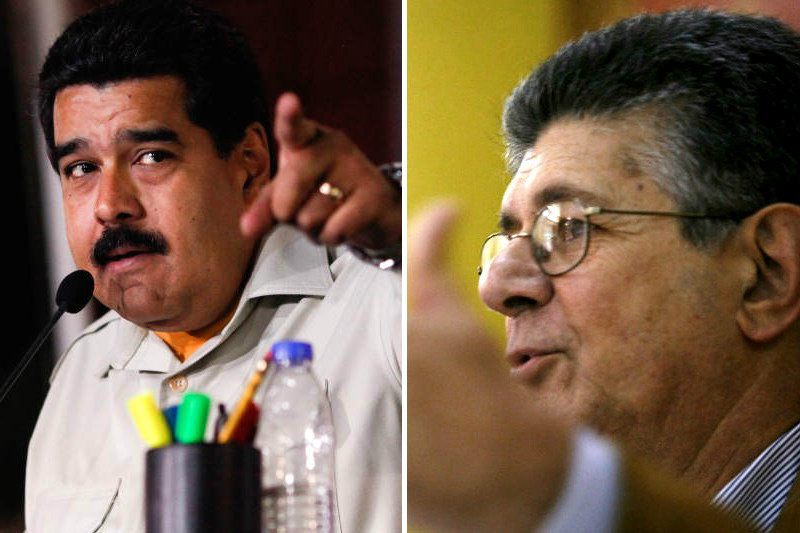 Nicolas-Maduro-a-Henry-Ramos-Allup