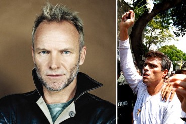 ¡SE SIGUEN SUMANDO VOCES! Sting pidió al régimen venezolano que libere a Leopoldo López